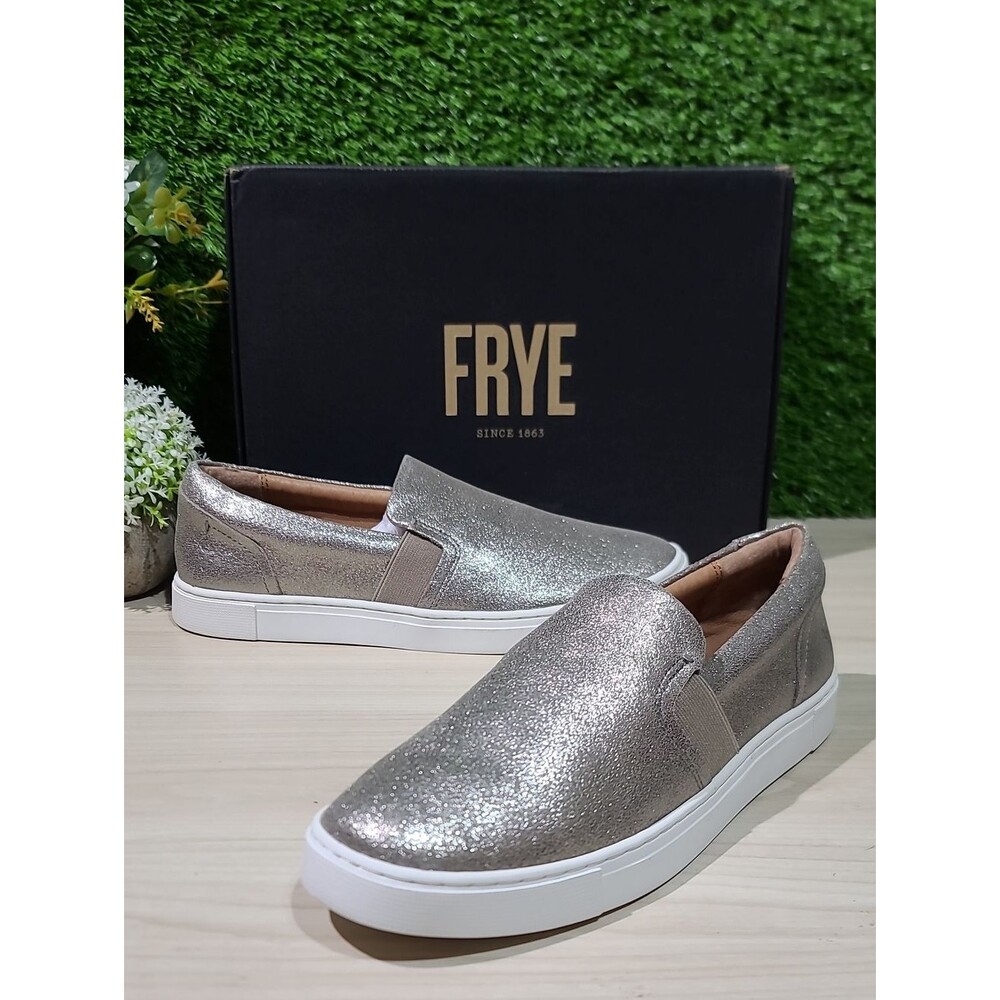 Frye Ivy Slip On / Pewter US Women's 9 M New - Picture 2 of 9